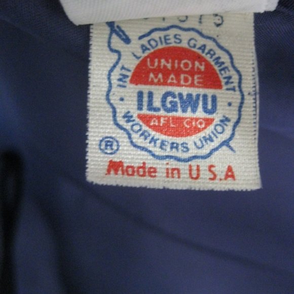 VTG Mary Ann Restivo jacket 4 Purple Asymmetric USA Fitted Blazer Union label - Picture 4 of 6